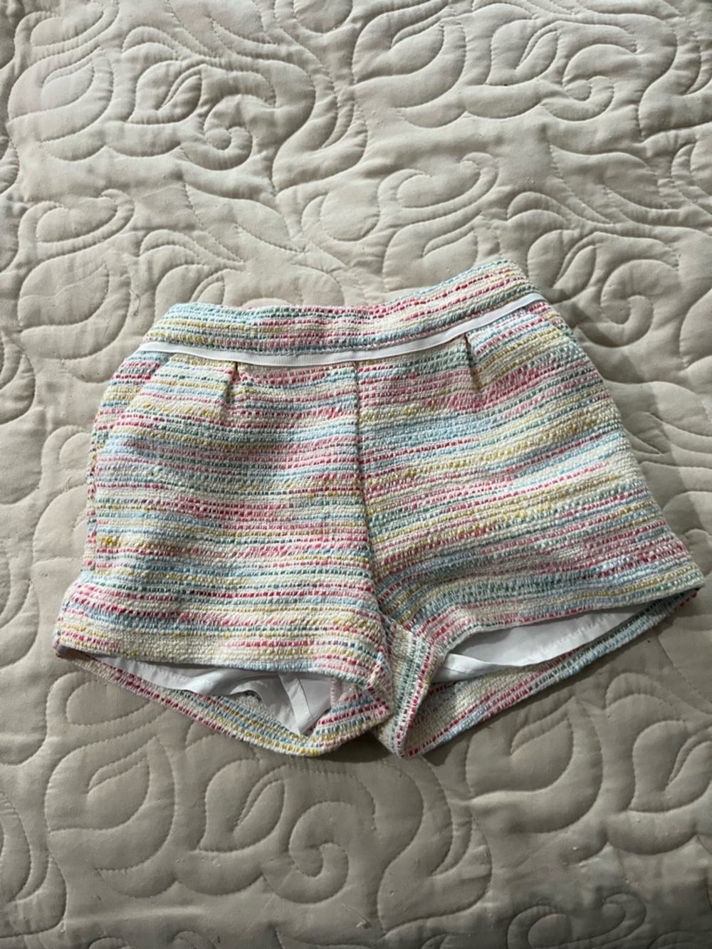 Janie and Jack Textured Multi-Color Stripe Shorts Size 12-18 months
